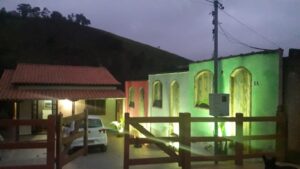 jardim iluminado